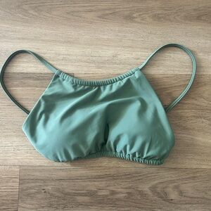 Body Glove “Cactus” Bikini Top – Sage Green Minimal Swim Bralette (NWT, XS)